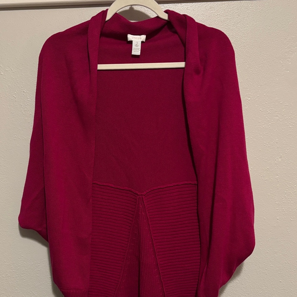 Chico's Vibrant Poncho Sweater
